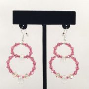 Earrings - Double Loop Pink v.1